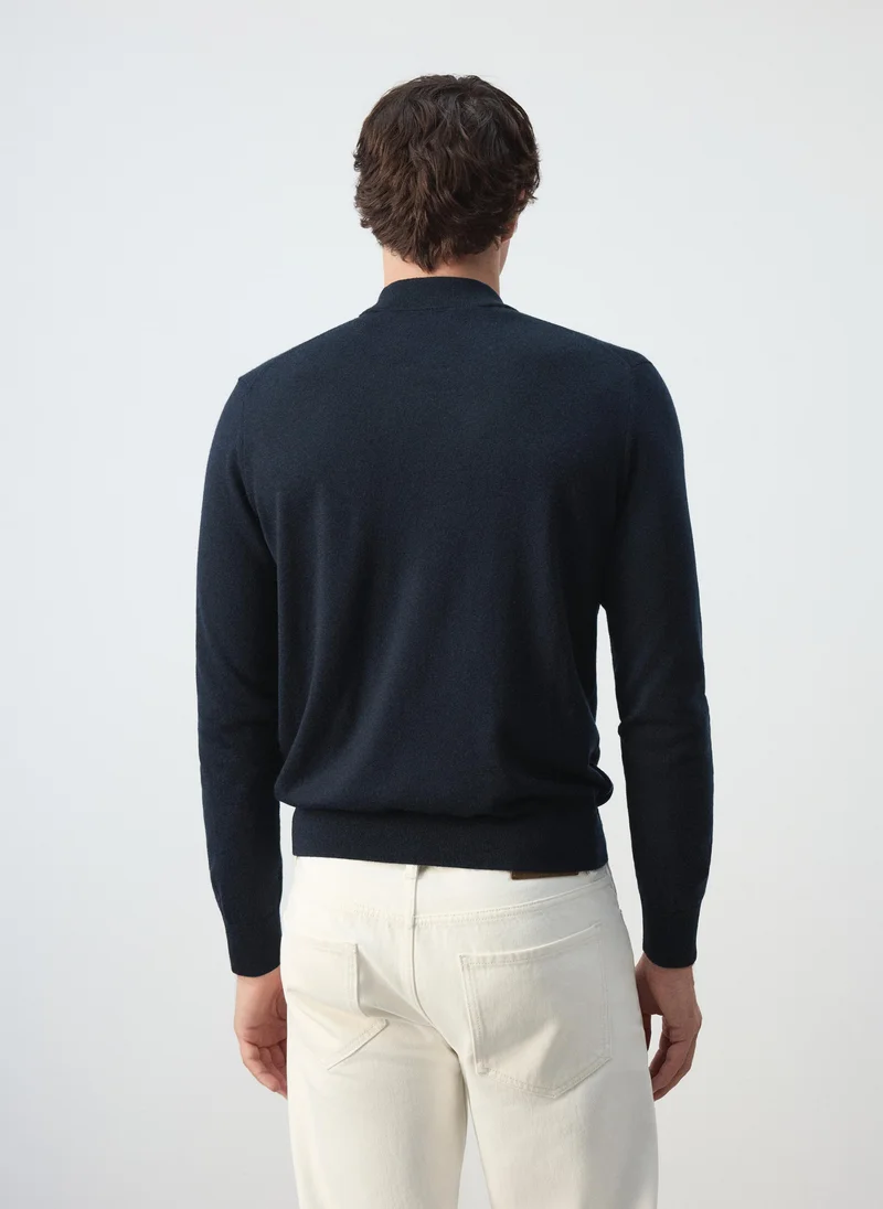 مانجو مان 100% merino wool roll-neck jumper
