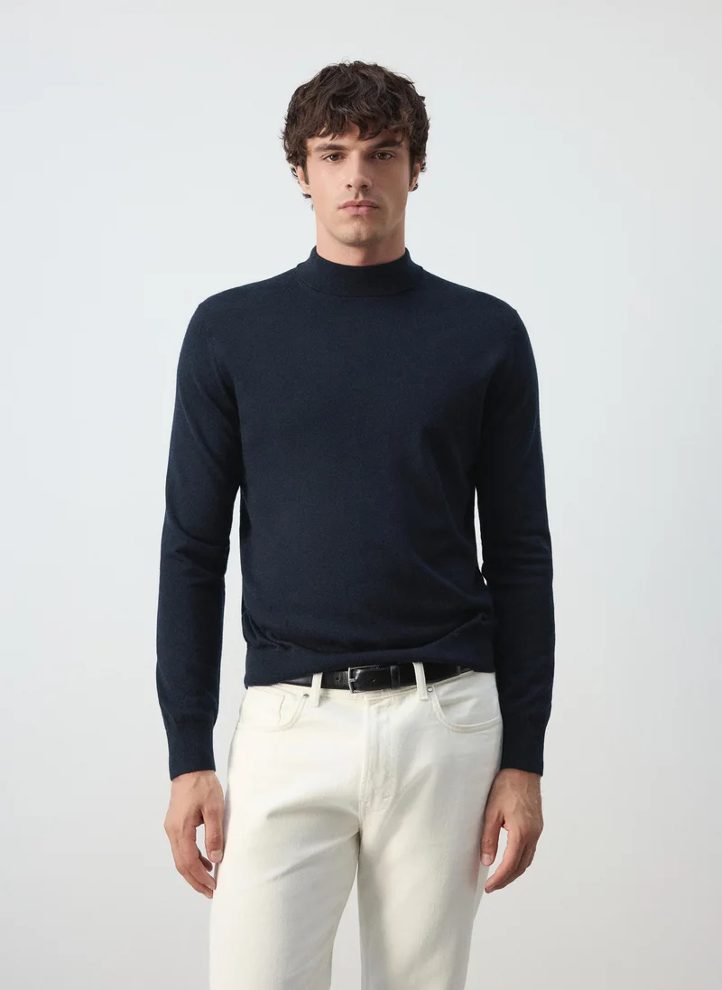 مانجو مان 100% merino wool roll-neck jumper