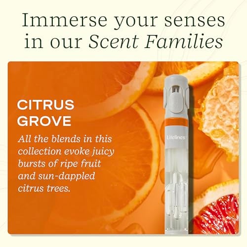 Lifelines Pen Diffuser, Citrus Grove - 1mm Black Ballpoint Pen with Scented Essential Oil Blends – Aromatherapy Diffuser & Sensory Immersion Diffuse Aroma As You Write - Image 4
