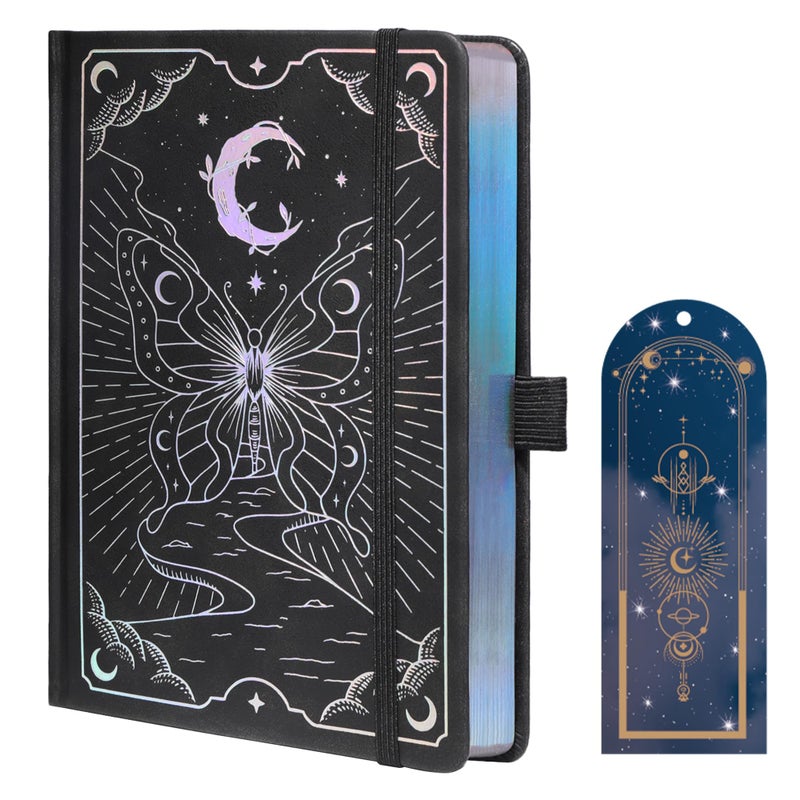 TIEFOSSI Lined Journal Notebook, Butterfly Journal for Women Girls, A5 Hardcover Journals with Bookmark, College Ruled Notebook for Journaling Writing, 100 GSM Thick Paper with 316 Numbered Pages - Image 1