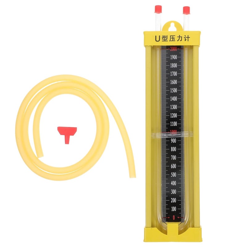 U Shaped Water Column Pressure Gauge NPT Accurate Gas Pressure Measurement Tool - Image 1