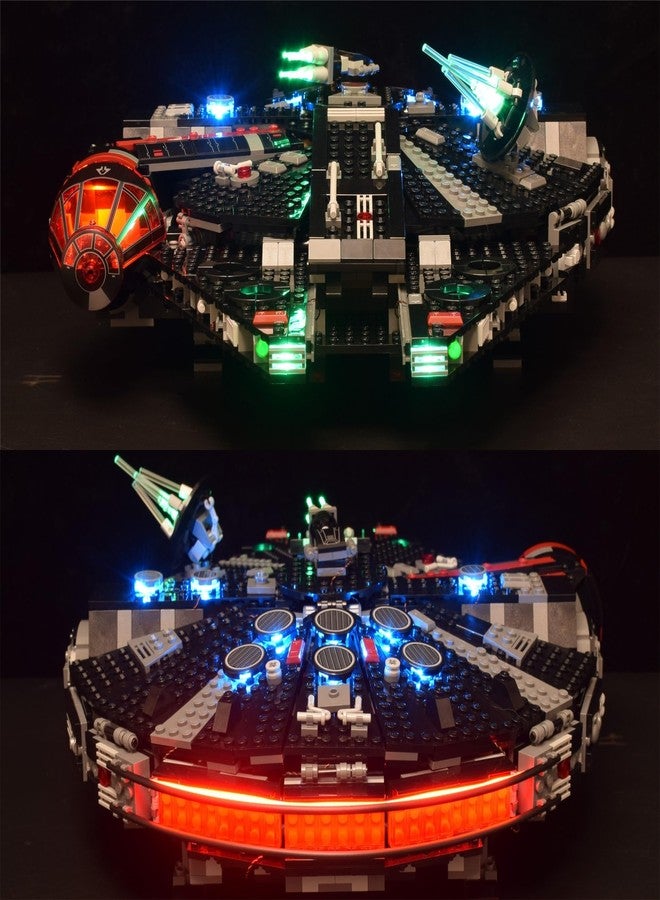 LightGo LED Lighting Kit for Lego 75389 The Dark Falcon Building Set, Not Include Model(Remote Version) - Image 4