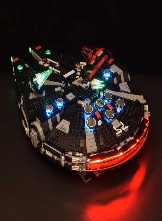 LightGo LED Lighting Kit for Lego 75389 The Dark Falcon Building Set, Not Include Model(Remote Version) - Image 5