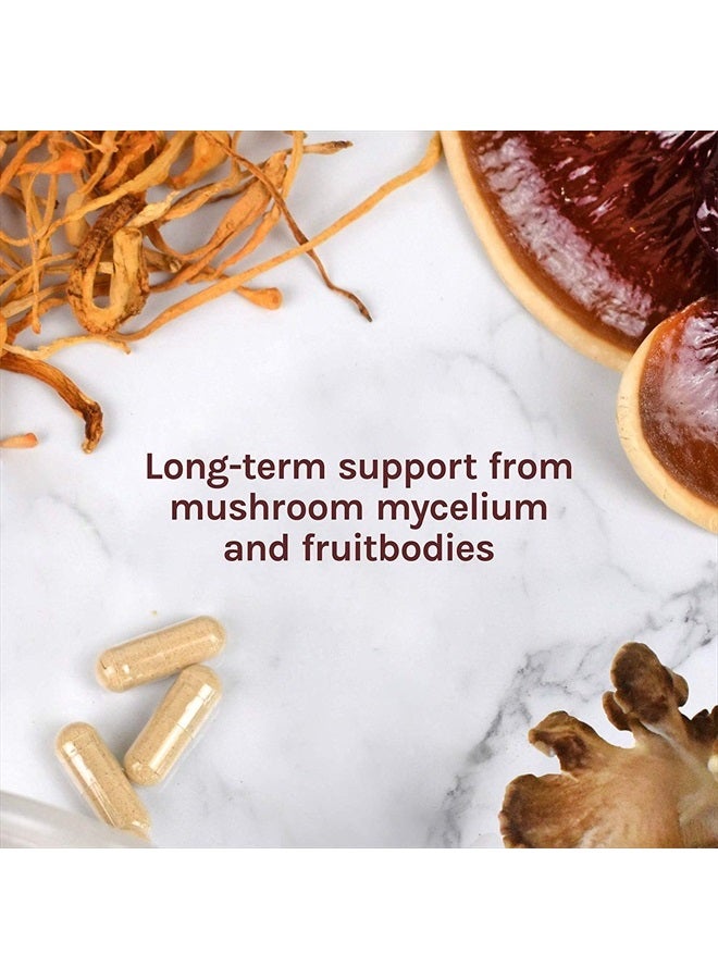 Host Defense , MyCommunity Capsules, Advanced Immune Support, Mushroom Supplement with Lion's Mane and Reishi, Unflavored, 60 - Image 5