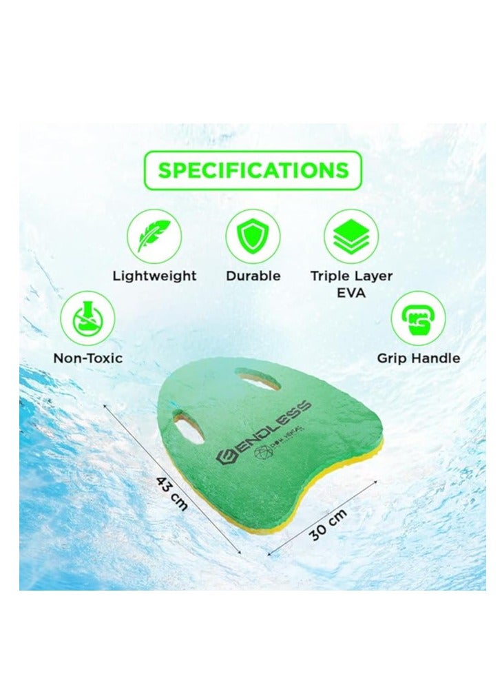 ENDLESS  EL1013 Swimming Kickboard With Comfortable Design | Material : EVA | For Beginners Swimming Training Floaters | For Kids and Adults Floating Pads - Image 3
