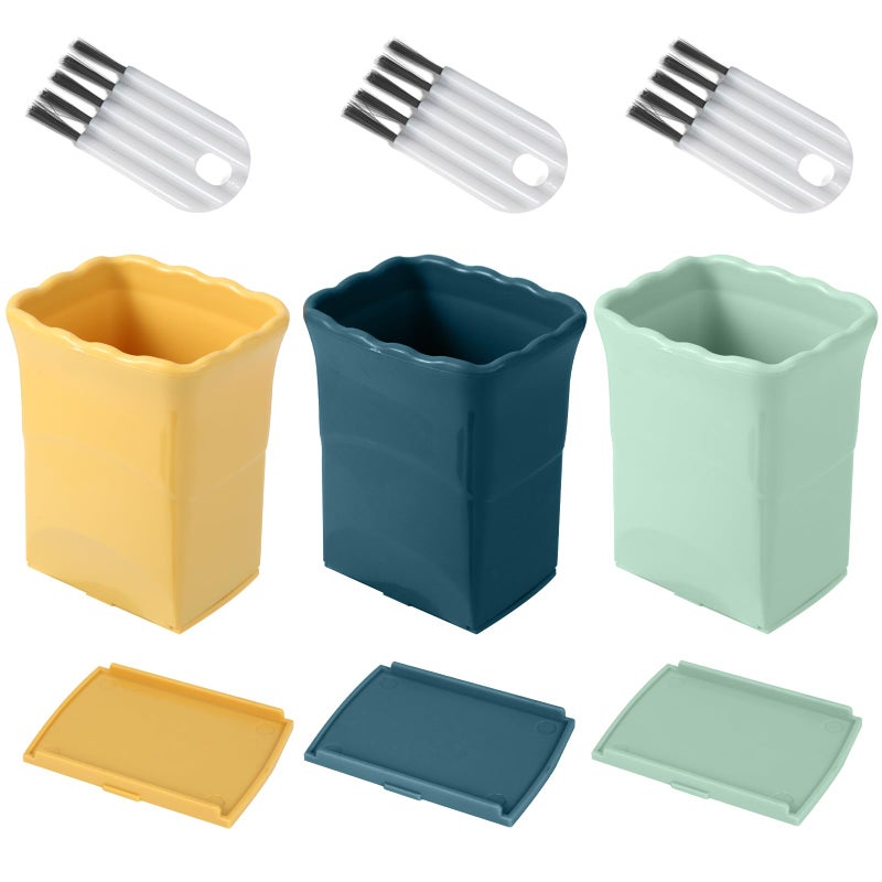 Dokpod 3 Pcs Cup Slicer With 3 Pcs Gap Cleaning Brushes Stainless Steel Strawberry Slicer Banana Slicer Fruit Slicer Fruit Cutters Multifunctional Soft Fruit And Vegetable Slice Fresh Platter Making - Image 1