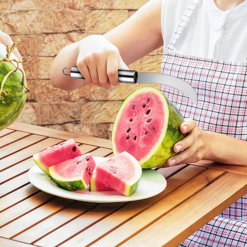 Aerbee 4 PCS Fruit Corer and Slicer Tools, Stainless Steel Sharp Sugar Cane Peeler Curved Blade Cutter Pineapple Eye Peeler Remover Strawberry Huller Stem Remover Tweezer Corer for Fruit Vegetable - Image 3