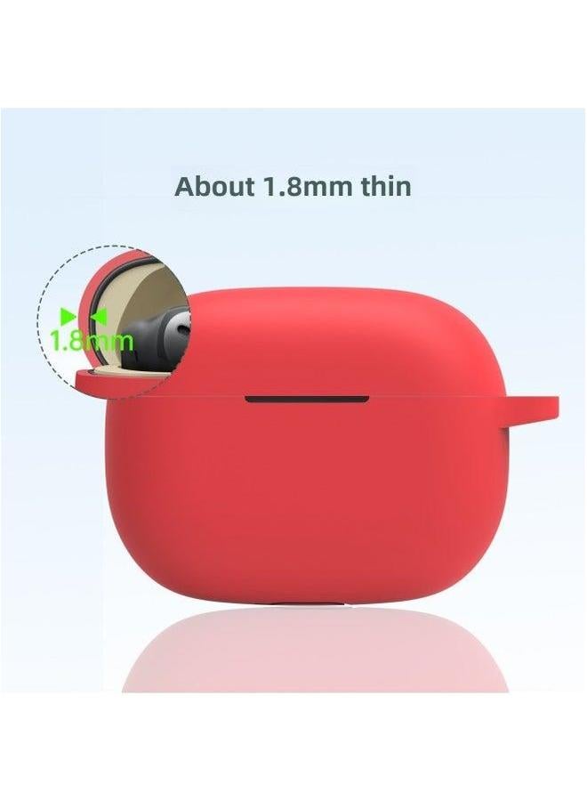 Applicable To Real Me Realme Buds T300 Bluetooth Headset Protective Cover Drop-resistant Dustproof Silicone Soft Cover-Color:Dark Green-Model:Realme - Image 3