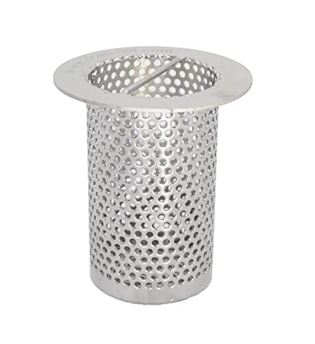 Drain-Net 3" Commercial Floor Drain Strainer, 4" Tall, Perforated Stainless Steel - Image 3