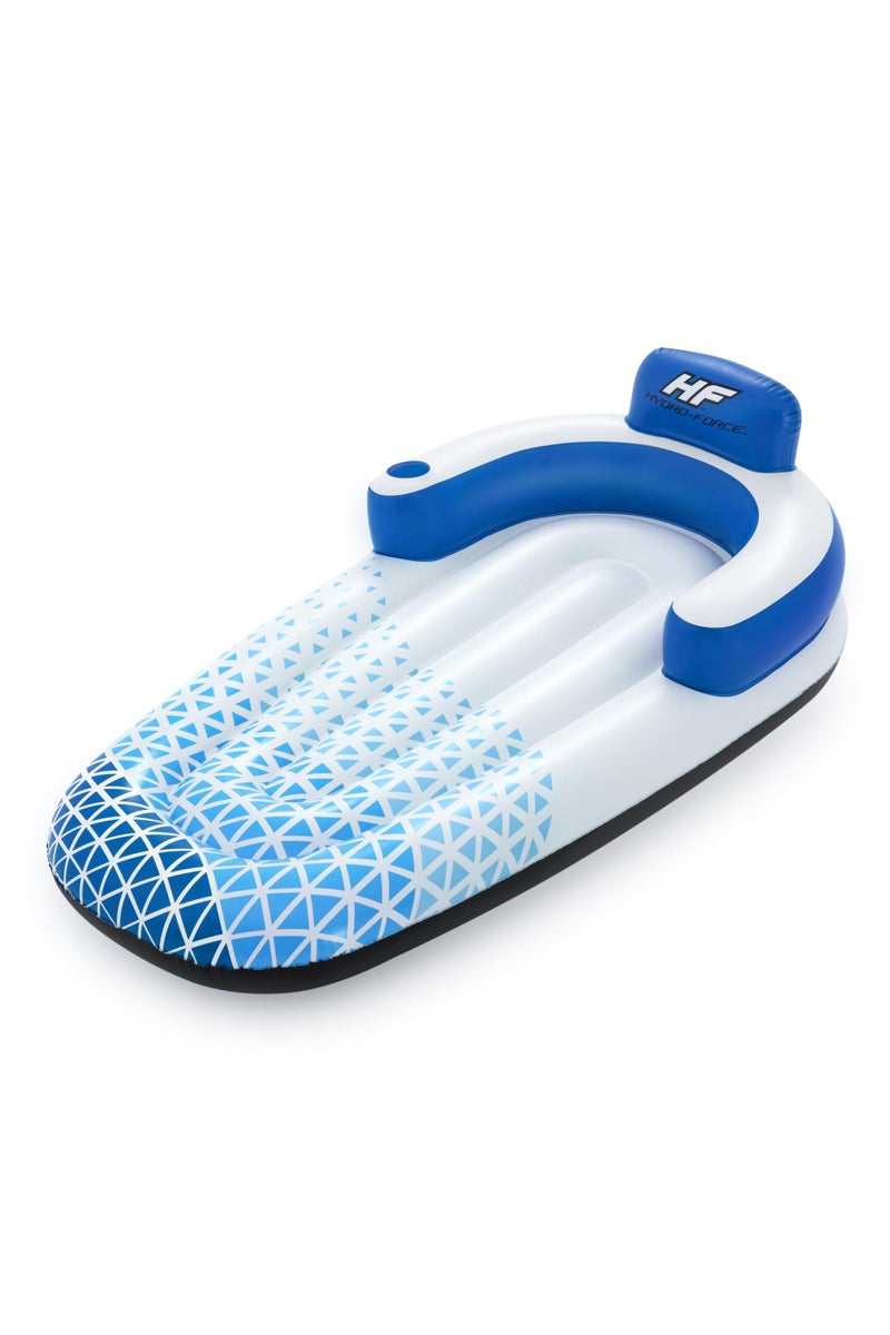 Bestway Bestway Hydro-Force Indigo Wave Lounge 191x107cm | Inflatable Ride-on | Pool Float | Summer Water Toy | Pool & Beach Toy - Image 2