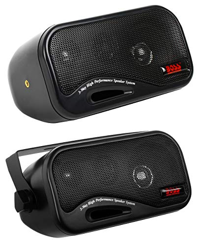 BOSS Audio Systems AVA6200 3 Inch Enclosed Box Stereo Speakers 200 Watts per pair 3 Way Full Range Indoor Outdoor Marine Sold in Pairs - Image 3