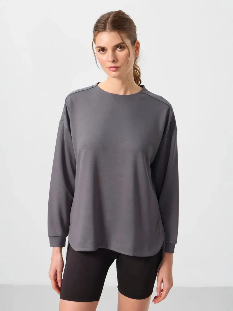 تومي لايف TOMMY Long-sleeve Jersey Tunic Top