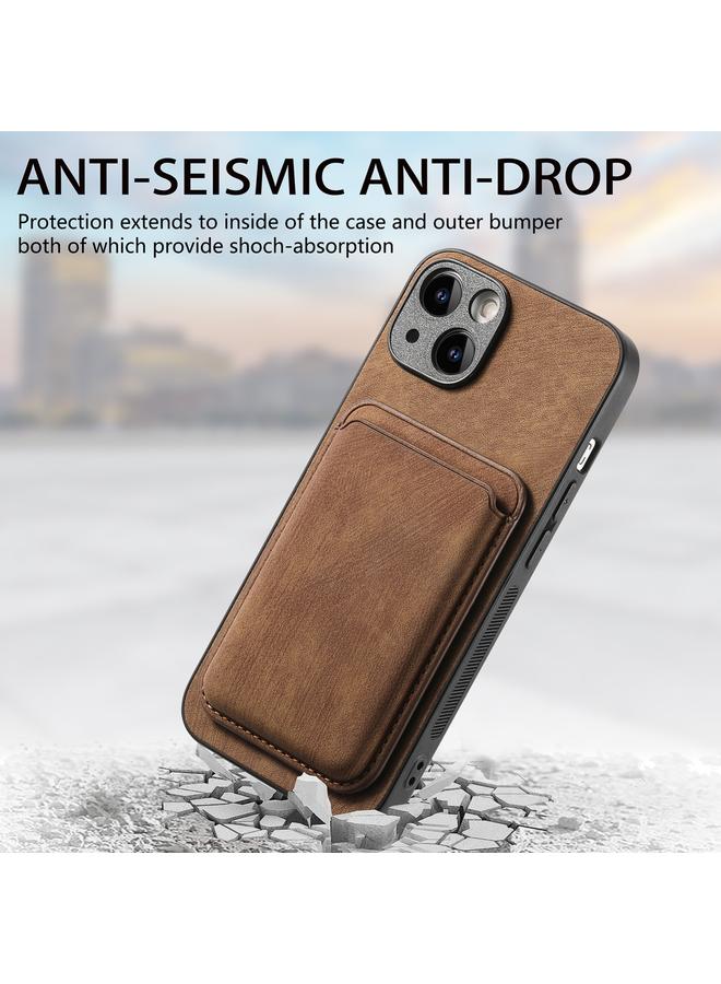 اس-توب جراب هاتف مغناطيسي بتصميم كلاسيكي من الجلد لهاتف iPhone 13 Pro - Image 5