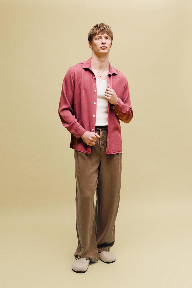 DeFacto Brown Man Premium Barrel Fit Trousers Casual - Image 1