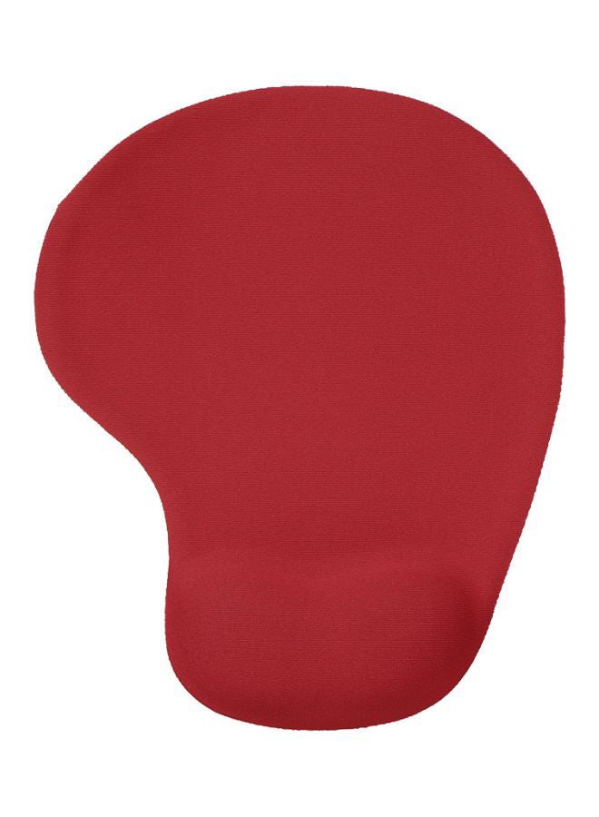 NIBEMINENT Silica Gel Wrist Support Mouse Pad Red