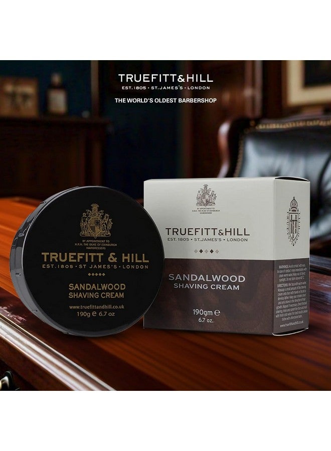Truefitt & Hill Apsley Shaving Cream For men | 190gm Bowl |All Skin Type | Glycerine based |Smooth Razor Glide|Rich Lather|Contains Essential Oils | All Natural - Image 2