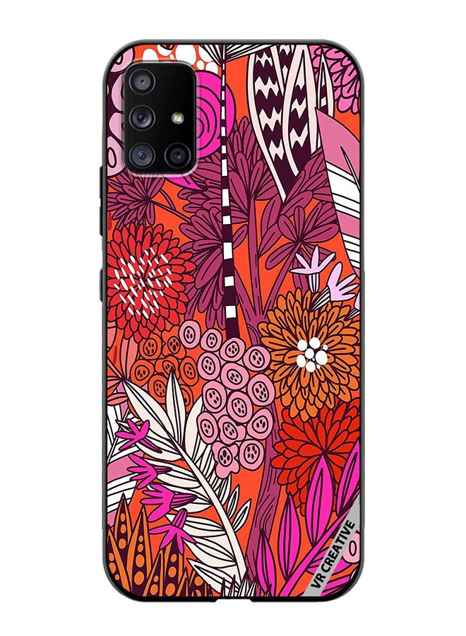 VR CREATIVE Protective Case Cover For Samsung Galaxy A71 5G Flowers Design Multicolour - Image 1
