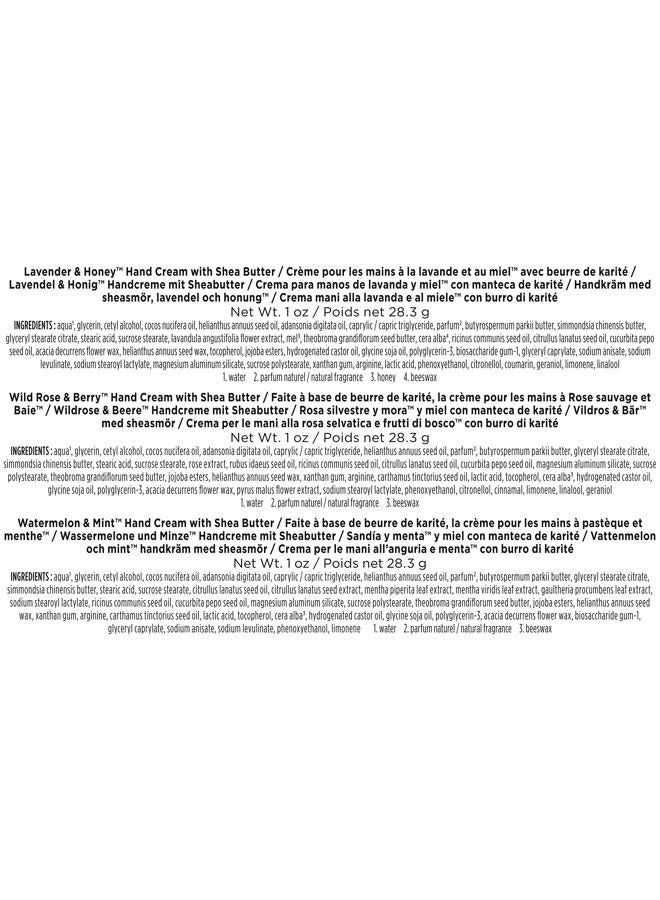 Burt's Bees Spring Gift, 3 Moisturizing Self Care Gifts, Shea Butter Hand Cream Trio Spring Set - Lavender & Honey, Wild Rose & Berry and Watermelon & Mint (Packaging May Vary) - Image 4