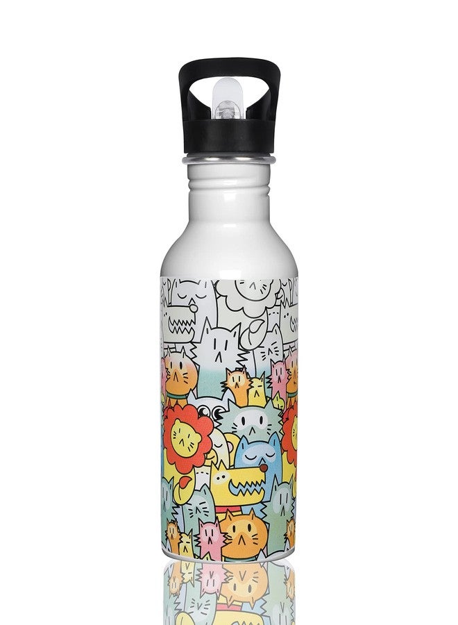 ناك زجاجة سحرية متغيرة اللون من ناك، مصنوعة من الفولاذ المقاوم للصدأ، سعة 600 مل، متعددة الألوان (حيوان) (عبوة من قطعة واحدة) - Image 4