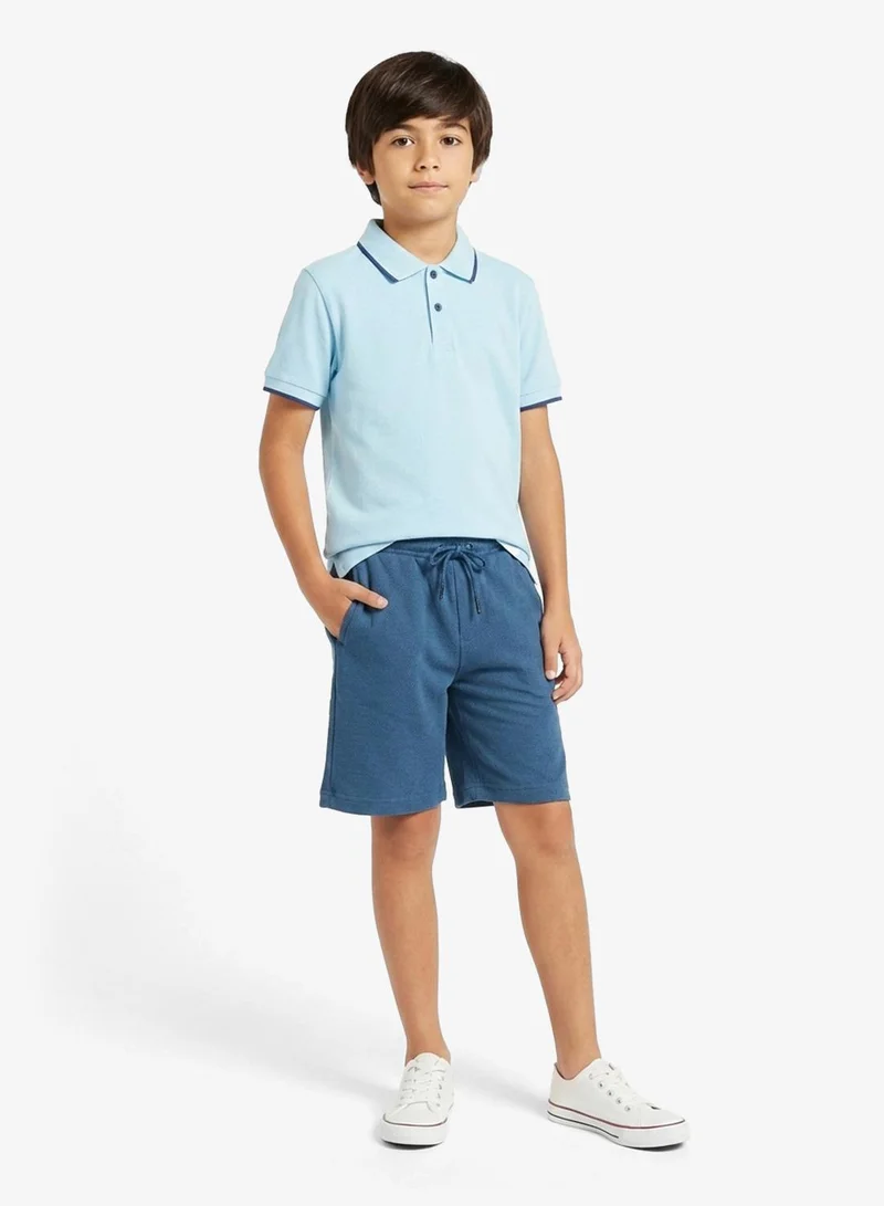 Ripples Boys Short Sleeves Polo T-Shirt & Shorts Set
