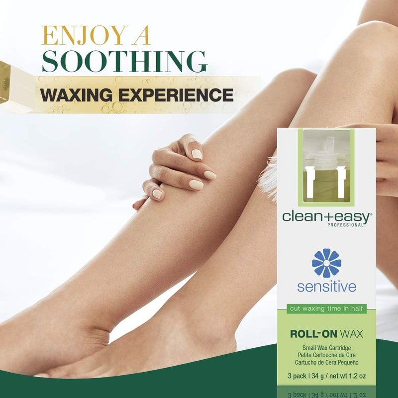 Clean + Easy Sensitive Roll On Wax - 3 Pack - Image 3