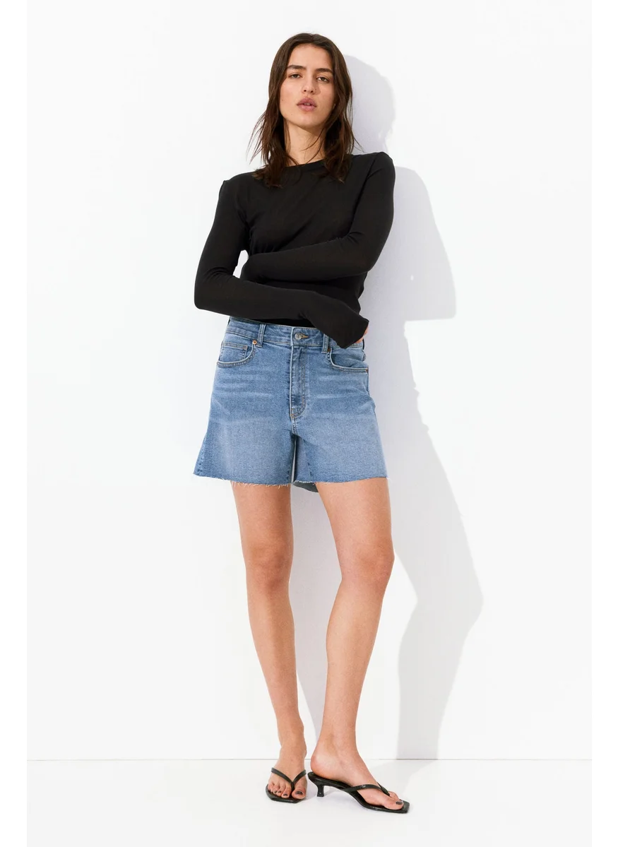 H&M Skinny High Denim Shorts
