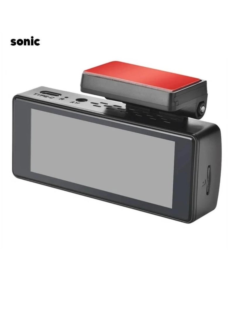 سونيك داش كام Q9 شاشة كاملة بكاميرا اماميه بدقة 4k وخلفيه بدقة 1080p - Image 2