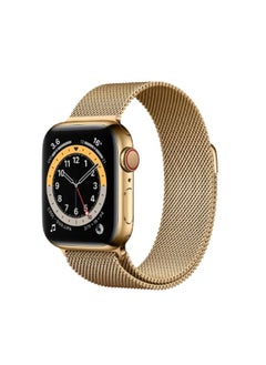Replacement Strap For Apple Watch Ultra 49mm&Watch Ultra 2 49mm / Series 9&8&7 45mm / SE 3&SE 2&6&SE&5&4 44mm / 3&2&1 42mm Mutural Milanese Stainless Steel Watch Band Gold