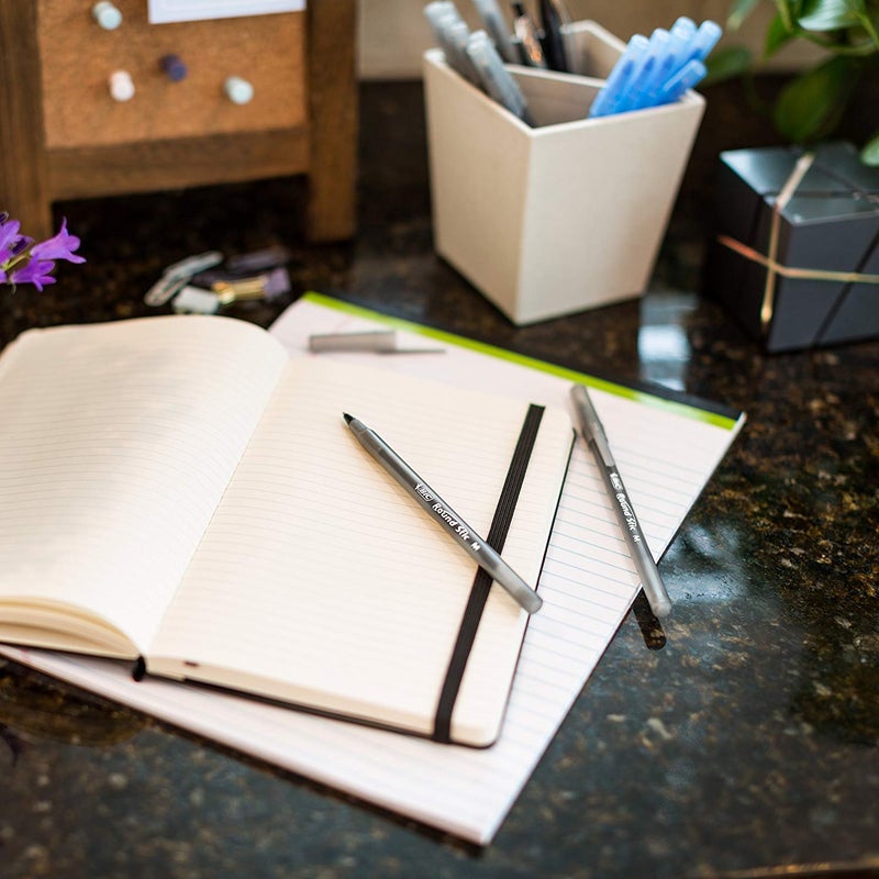 BIC PENS Bulk Pack of 240 Ink Pens, Bic Round Stic Xtra Life Ballpoint , Medium point 1.0 mm, 120 Black & 120 Blue Bic Pens Combo Pack in Bulk - Image 2