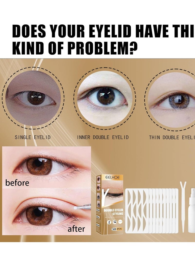 SYOSI 120 Pieces Lace Double Eyelid Sticker Invisible Tape, Natural Slim Tapes Tape Eye Stickers Sided Sticky Tapes - Image 4