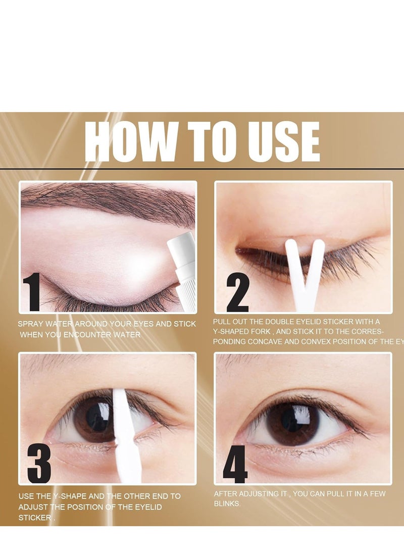 SYOSI 120 Pieces Lace Double Eyelid Sticker Invisible Tape, Natural Slim Tapes Tape Eye Stickers Sided Sticky Tapes - Image 5