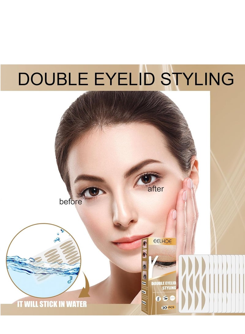 SYOSI 120 Pieces Lace Double Eyelid Sticker Invisible Tape, Natural Slim Tapes Tape Eye Stickers Sided Sticky Tapes - Image 3