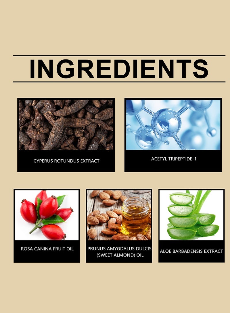 أوهو زيت السعد (Cyperus Rotundus Oil)، زيت السعد الطبيعي (Cyprus Oil) من عشبة نوت جراس لتقليل نمو شعر الجسم، بشرة ناعمة وإزالة الشعر، ترطيب وتهدئة، 60 مل. - Image 3