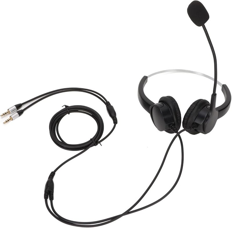 Noise Cancelling Call Center Headset with Flexible Microphone and Comfortable Ear Cushions - Image 1