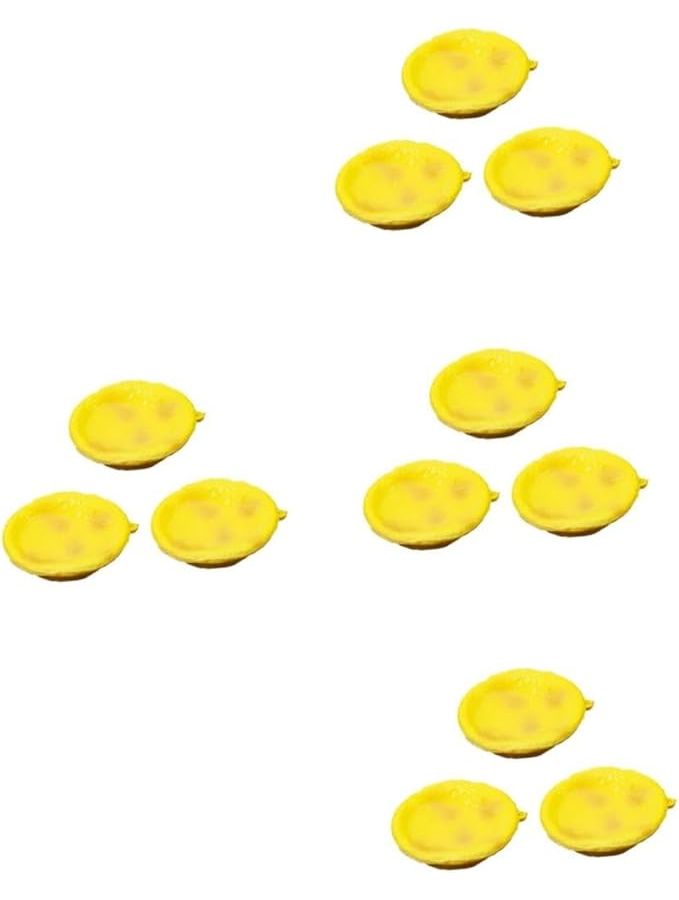 Realistic Egg Tart Simulation Models 5 Pieces Bakery Display Home Decor Photography Prop - Image 1