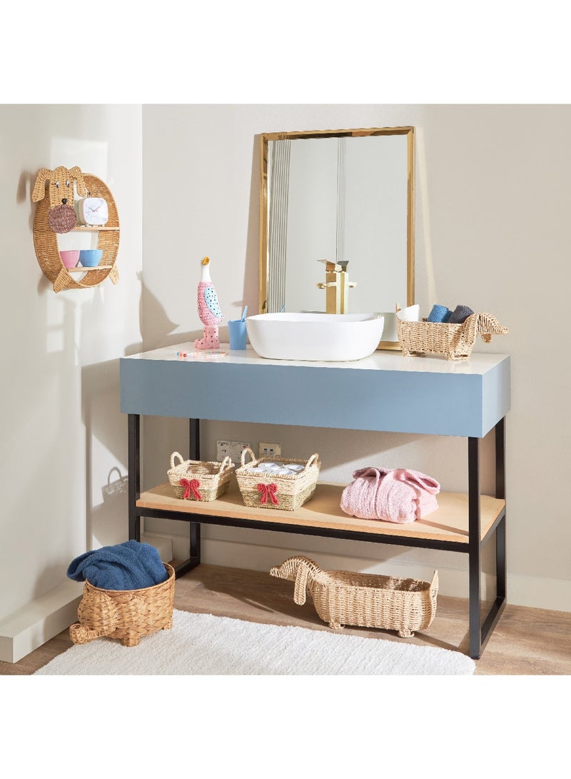 MIXDE 2  PACK Shelf Storage Basket with Handles|Cat Dog Baskets|Closet Storage Basket for Laundry Room|Storage Bin and Gift Basket|Small Basket - Image 5