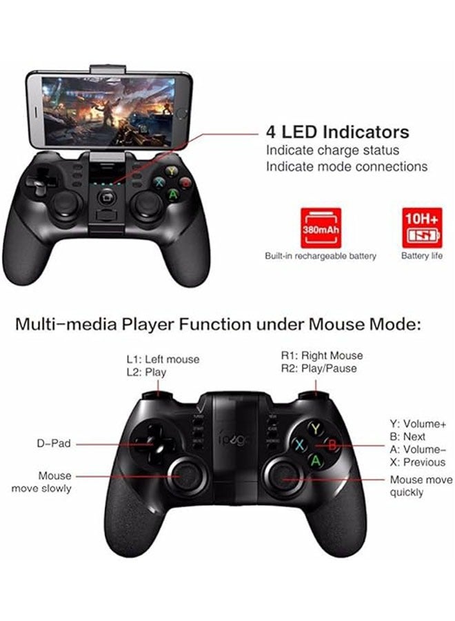 2.4G Wireless Game Controller with 2.4G Bluetooth Receiver Wireless Gamepad for Android ios ps3 Game Controller - Image 3