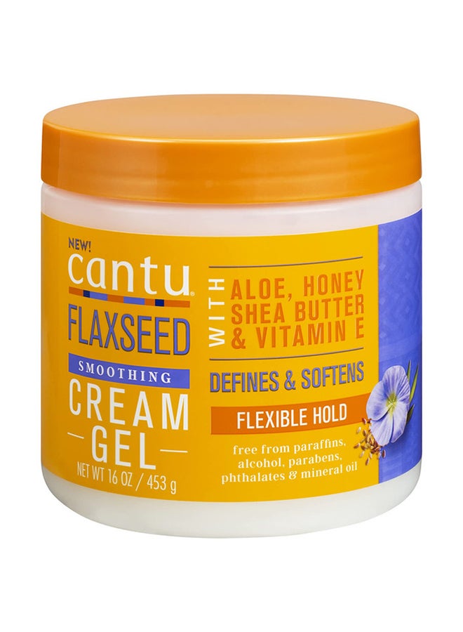 Cantu Flaxseed Smoothing Cream Gel White 453grams - Image 1