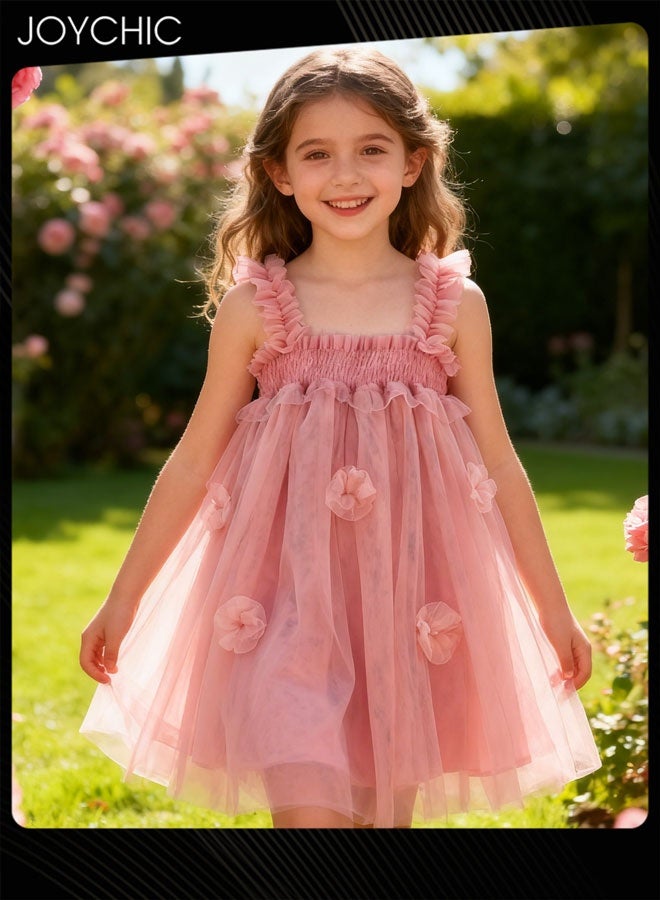 Joychic Toddler Baby Girls Sleeveless Butterfly Wing Dresses Fairy Tulle Dress Kids Dance Party Princess Dresses - Image 1