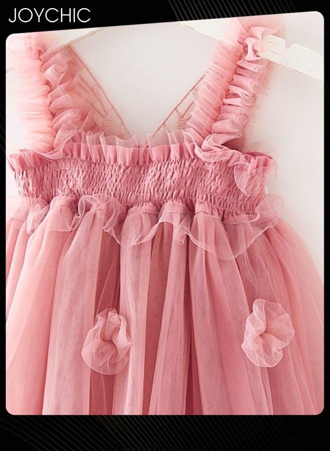 Joychic Toddler Baby Girls Sleeveless Butterfly Wing Dresses Fairy Tulle Dress Kids Dance Party Princess Dresses - Image 4