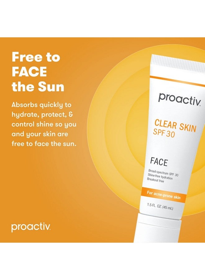 Proactiv Clear Skin Face Sunscreen Moisturizer With Spf 30 - Hydrating Spf Lotion And Sensitive Skin Sunscreen For Oily Skin And Acne-Prone Skin, Oil Free Matte Skincare Sunscreen, 1.5Oz  - Image 2