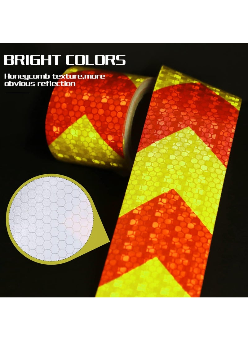 CMGTYYD Reflective Safety Tape, 2 Rolls 3m x 5cm Waterproof Reflective Safety Tape, High Visibility Reflector Tape Reflective Security Marking Warning Tape for Vehicles Trucks  - Image 2