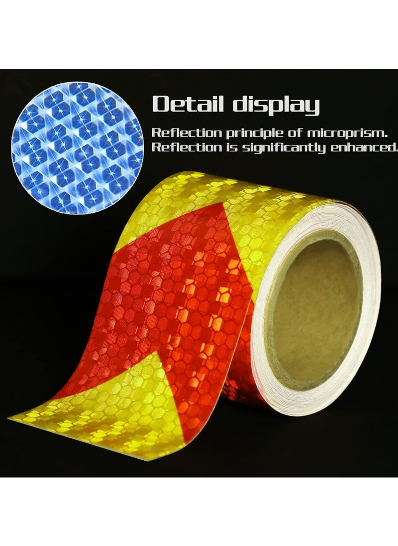 CMGTYYD Reflective Safety Tape, 2 Rolls 3m x 5cm Waterproof Reflective Safety Tape, High Visibility Reflector Tape Reflective Security Marking Warning Tape for Vehicles Trucks  - Image 4