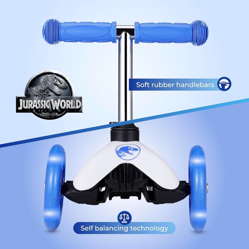 VOYAGER Self Balancing Kick Scooter with Light Up Wheels, Extra Wide Deck, 3 Wheel Platform, Foot Activated Brake, 75 lbs Limit, Kids & Toddlers Girls or Boys, for Ages 3 and Up - Image 4