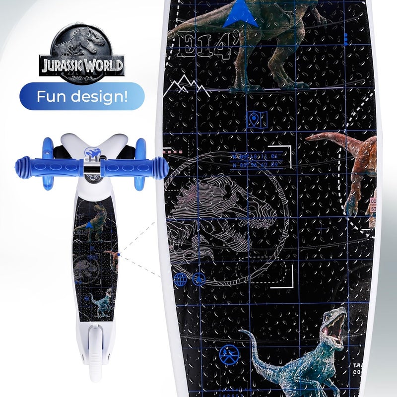 VOYAGER Self Balancing Kick Scooter with Light Up Wheels, Extra Wide Deck, 3 Wheel Platform, Foot Activated Brake, 75 lbs Limit, Kids & Toddlers Girls or Boys, for Ages 3 and Up - Image 5