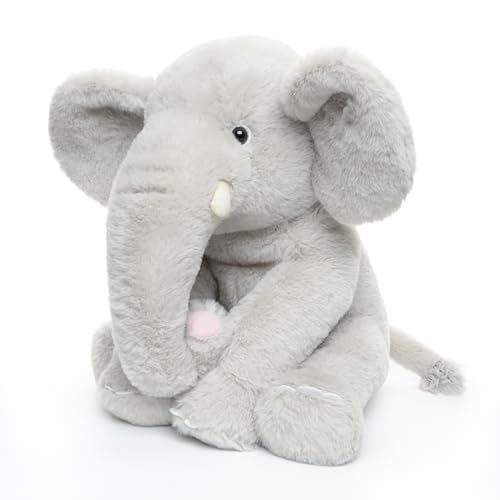 WEIGEDU 13 Gray Elephant Stuffed Animal Plush Toy for Boys Girls Kids Baby Shower Bedtime Birthday - Image 5