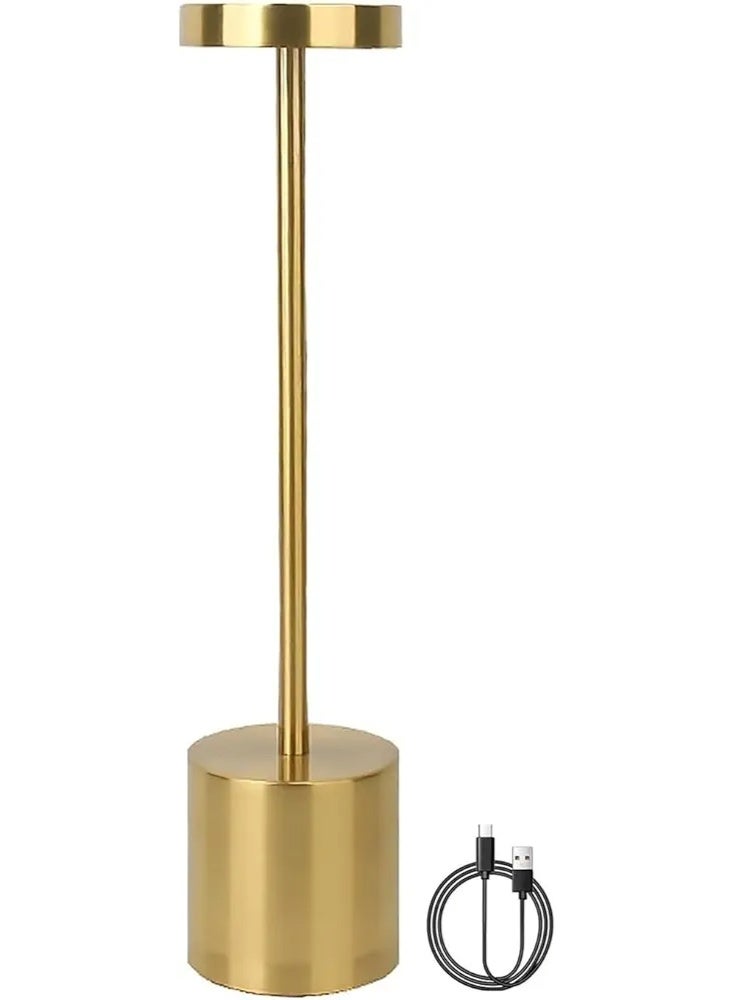 Wireless Rechargeable LED Table Lamp Metal Desk Lamp with Touch,3 Color Modes and Dimmable,Night Light Bedside Table Lamp for Bedroom,Study,Decorative Lighting - Image 1