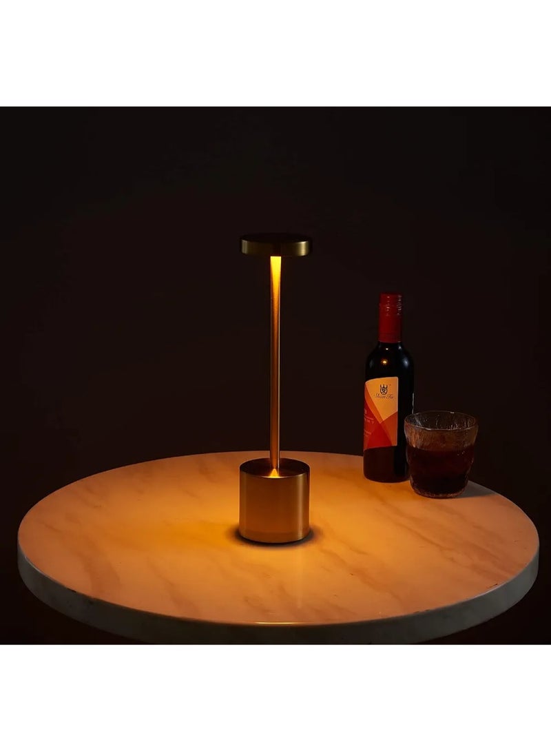 Wireless Rechargeable LED Table Lamp Metal Desk Lamp with Touch,3 Color Modes and Dimmable,Night Light Bedside Table Lamp for Bedroom,Study,Decorative Lighting - Image 2