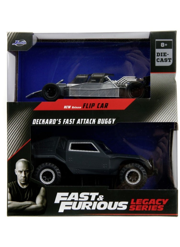 JADA Fast And Furious Legacy Series Flip Car and Deckard's Fast Attack Buggy  - Image 2