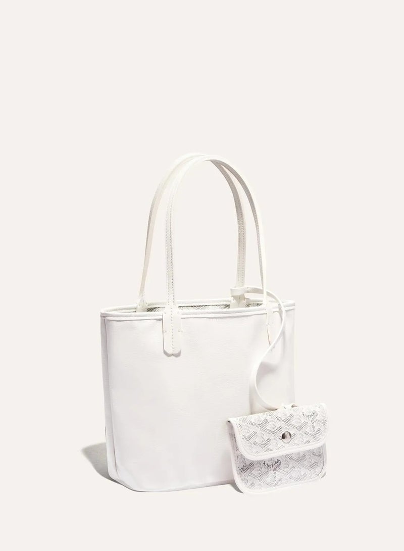 Women's Reversible Fashion Tote Handbag with Detachable Small Pouch – Stylish, Casual, and Versatile for Everyday Use - Image 1